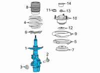 OEM 2022 Cadillac CT4 Strut Diagram - 84807821