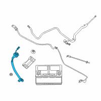 OEM 2012 Dodge Durango Battery Negative Wiring Diagram - 68039955AH
