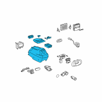 OEM 2006 Toyota Tundra Console Assembly Diagram - 58910-0C070-B0
