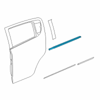 OEM 2022 Chevrolet Spark Belt Weatherstrip Diagram - 42574272