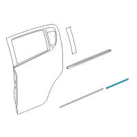 OEM 2020 Chevrolet Spark Body Side Molding Diagram - 95421589