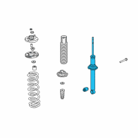 OEM 2006 Acura TL Shock Absorber Unit, Rear Diagram - 52611-SEP-A04