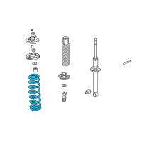 OEM 2007 Acura TL Spring, Rear Diagram - 52441-SEP-A13