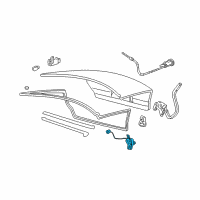 OEM 2001 Ford Taurus Latch Diagram - YF1Z-5443200-AA