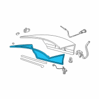 OEM 2000 Ford Taurus Weatherstrip Diagram - 1F1Z-5443720-AA