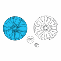 OEM 2021 Infiniti QX50 Aluminum Wheel Diagram - 40300-5NA4A