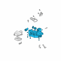 OEM 2008 Honda Fit Case Set, Air Cleaner Diagram - 17201-RME-A00