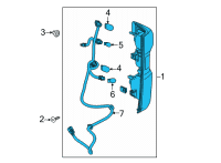 OEM 2020 Chevrolet Silverado 2500 HD Tail Lamp Diagram - 85161936