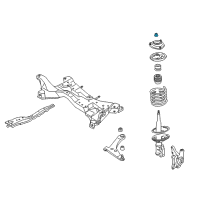 OEM 2003 Dodge Stratus Nut-Steering Wheel Self Lk, 12 Diagram - MU431503