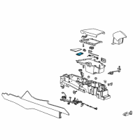 OEM Cadillac ELR Holder Diagram - 22974168