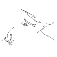 OEM 2005 Kia Spectra5 Connector-Windshield Washer Diagram - 9866129000