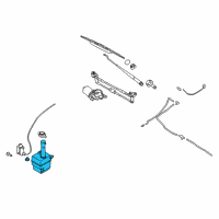 OEM 2009 Kia Spectra5 Windshield Washer Reservoir Assembly Diagram - 986202F500