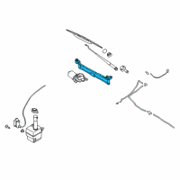 OEM Kia Spectra5 Linkage Assembly-Windshield Wiper Diagram - 981202F000