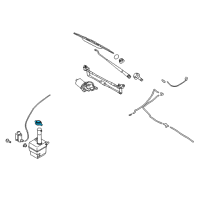 OEM 2002 Hyundai XG350 Cap-Windshield Washer Reservoir Diagram - 98623-39000