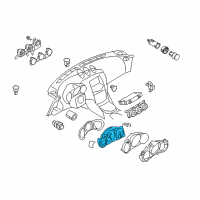 OEM Nissan 370Z Speedometer Assembly Diagram - 24820-1EA0A