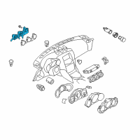 OEM 2009 Nissan 370Z Speedometer Assy Diagram - 24820-1EA9A