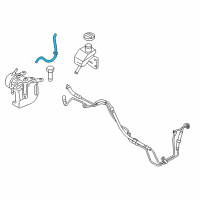 OEM Hyundai Equus Hose-Power Steering Oil Suction Diagram - 57580-3T000