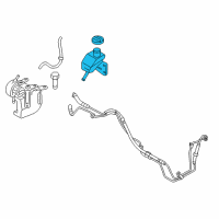 OEM 2013 Hyundai Equus Remote Reservoir Assembly-Ehps Diagram - 57421-3N000