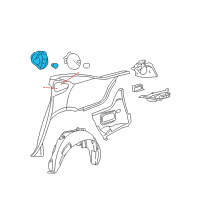 OEM Chevrolet Impala Fuel Pocket Diagram - 10337267