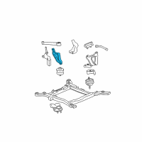 OEM Buick Lucerne Bracket-Engine Mount Strut Engine Side Diagram - 25749802