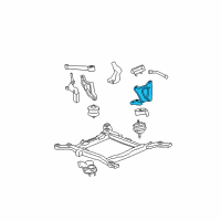 OEM 2006 Buick Lucerne Front Mount Bracket Diagram - 25829748