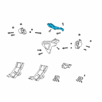 OEM 2001 Dodge Durango Bracket-Engine Mount Diagram - 52020247AC