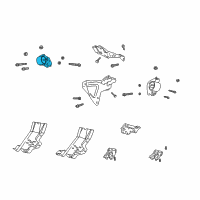 OEM 1999 Dodge Durango Engine Mount Bracket Diagram - 52060006