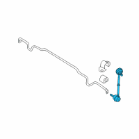 OEM 2005 Nissan Murano Rod Assy-Connecting, Stabilizer Diagram - 54618-CA000