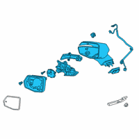 OEM 2022 Cadillac XT4 Mirror Assembly Diagram - 84554125