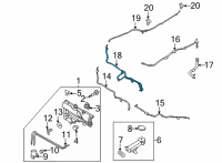 OEM 2021 Ford Bronco HOSE - WINDSHIELD WASHER Diagram - M2DZ-17A605-K