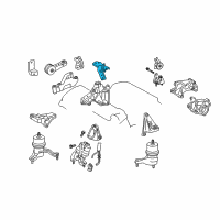 OEM 2011 Lexus RX350 Stay, Engine Mounting, NO.2 RH Diagram - 12327-31070