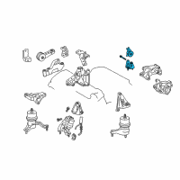 OEM 2011 Lexus RX350 Insulator Assy, Engine Mounting, Rear Diagram - 12380-31050