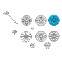 OEM Kia Soul Wheel Assembly-Aluminum Diagram - 529102K260