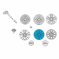 OEM 2012 Kia Forte Wheel Assembly-Temporary Diagram - 529102K900