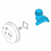 OEM 2002 Chrysler Sebring Brake Mastr Cylinder Diagram - MR475431