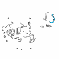 OEM 2002 Toyota Prius Hose, Heater Water, B Diagram - 87245-47140