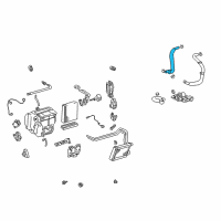 OEM Toyota Prius Heater Hose Diagram - 87245-47150