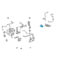 OEM Toyota Prius Hose, Heater Water, A Diagram - 87245-47110