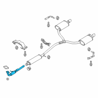 OEM 2014 Ford Special Service Police Sedan Front Pipe Diagram - DG1Z-5G203-B