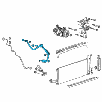 OEM 2016 Chevrolet Silverado 1500 Hose Asm-A/C Compressor Diagram - 23141321