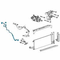 OEM 2017 GMC Sierra 1500 Evaporator Tube Diagram - 84148300