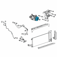 OEM 2017 Chevrolet Silverado 1500 Clutch & Pulley Diagram - 22986662