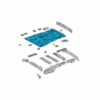 OEM 2003 Toyota Sienna Rear Floor Pan Diagram - 58311-08021