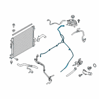 OEM 2021 Ford Edge Overflow Hose Diagram - K2GZ-8063-E