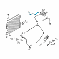 OEM 2020 Ford Edge Reservoir Hose Diagram - K2GZ-8075-D