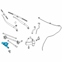 OEM Infiniti Q60 Motor Assy-Windshield Wiper Diagram - 28810-4GF0A