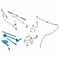 OEM 2020 Infiniti Q50 Drive Assy-Windshield Wiper Diagram - 28800-4GF0A