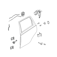 OEM Chevrolet Aveo Lock Rod Diagram - 96463684