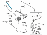 OEM 2022 Ford Mustang Mach-E BLADE ASY - WIPER Diagram - LJ8Z-17528-AA