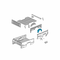 OEM GMC Sierra 2500 Panel Asm-Pick Up Box Wheelhouse Diagram - 15116841